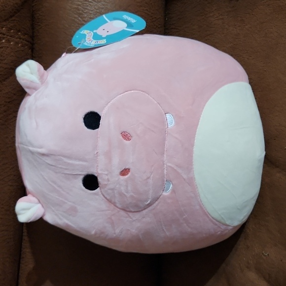 Ridelle Squishmallow hippo 2022 new squishmallows NWT PINK HIPPO bent tag - Picture 2 of 7